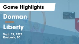 Dorman  vs Liberty  Game Highlights - Sept. 29, 2023