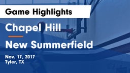 Chapel Hill  vs New Summerfield Game Highlights - Nov. 17, 2017