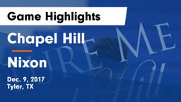 Chapel Hill  vs Nixon  Game Highlights - Dec. 9, 2017