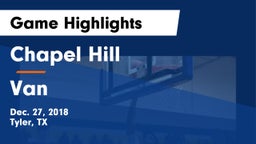 Chapel Hill  vs Van  Game Highlights - Dec. 27, 2018