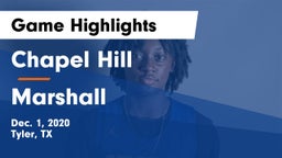 Chapel Hill  vs Marshall  Game Highlights - Dec. 1, 2020