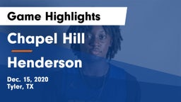 Chapel Hill  vs Henderson Game Highlights - Dec. 15, 2020