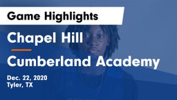 Chapel Hill  vs Cumberland Academy Game Highlights - Dec. 22, 2020