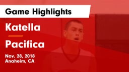 Katella  vs Pacifica  Game Highlights - Nov. 28, 2018