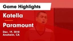 Katella  vs Paramount  Game Highlights - Dec. 19, 2018