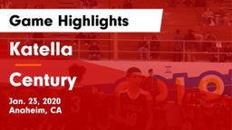 Katella  vs Century  Game Highlights - Jan. 23, 2020