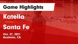 Katella  vs Santa Fe  Game Highlights - Oct. 27, 2021