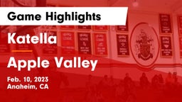 Katella  vs Apple Valley  Game Highlights - Feb. 10, 2023