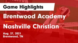 Brentwood Academy  vs Nashville Christian  Game Highlights - Aug. 27, 2021