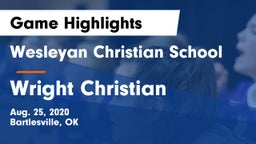 Wesleyan Christian School vs Wright Christian Game Highlights - Aug. 25, 2020