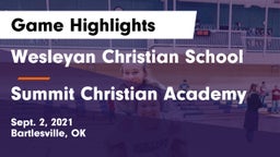 Wesleyan Christian School vs Summit Christian Academy  Game Highlights - Sept. 2, 2021