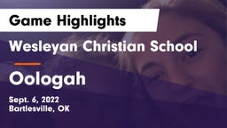 Wesleyan Christian School vs Oologah  Game Highlights - Sept. 6, 2022