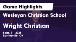 Wesleyan Christian School vs Wright Christian  Game Highlights - Sept. 21, 2023