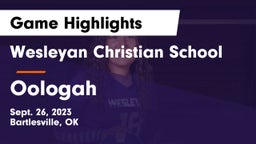 Wesleyan Christian School vs Oologah  Game Highlights - Sept. 26, 2023