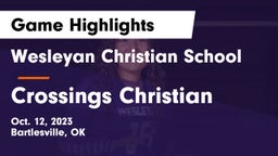 Wesleyan Christian School vs Crossings Christian  Game Highlights - Oct. 12, 2023