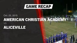 Recap: American Christian Academy  vs. Aliceville  2015