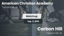 Matchup: American Christian vs. Carbon Hill  2016