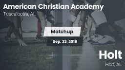 Matchup: American Christian vs. Holt  2016