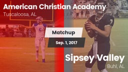 Matchup: American Christian vs. Sipsey Valley  2017