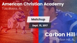 Matchup: American Christian vs. Carbon Hill  2017