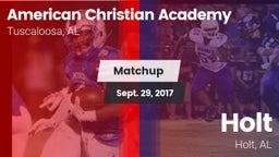 Matchup: American Christian vs. Holt  2017