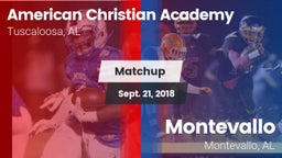 Matchup: American Christian vs. Montevallo  2018
