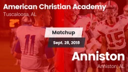 Matchup: American Christian vs. Anniston  2018