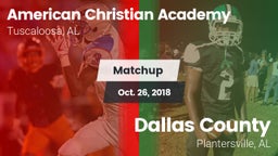 Matchup: American Christian vs. Dallas County  2018
