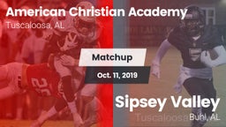 Matchup: American Christian vs. Sipsey Valley  2019
