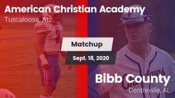 Matchup: American Christian vs. Bibb County  2020