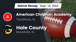 Recap: American Christian Academy  vs. Hale County  2022
