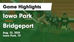 Iowa Park  vs Bridgeport  Game Highlights - Aug. 22, 2020