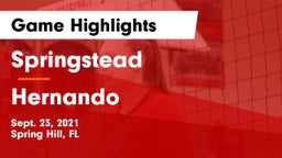 Springstead  vs Hernando  Game Highlights - Sept. 23, 2021