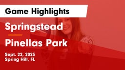 Springstead  vs Pinellas Park Game Highlights - Sept. 22, 2023