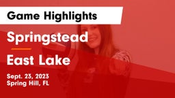 Springstead  vs East Lake  Game Highlights - Sept. 23, 2023