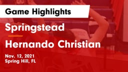 Springstead  vs Hernando Christian Game Highlights - Nov. 12, 2021