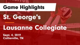 St. George's  vs Lausanne Collegiate Game Highlights - Sept. 4, 2019