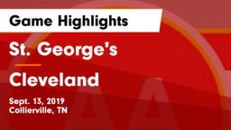 St. George's  vs Cleveland  Game Highlights - Sept. 13, 2019