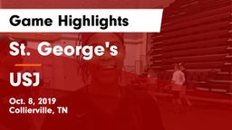 St. George's  vs USJ Game Highlights - Oct. 8, 2019
