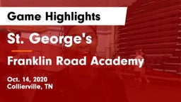 St. George's  vs Franklin Road Academy Game Highlights - Oct. 14, 2020