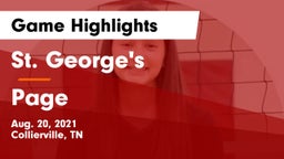 St. George's  vs Page  Game Highlights - Aug. 20, 2021