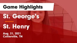 St. George's  vs St. Henry Game Highlights - Aug. 21, 2021
