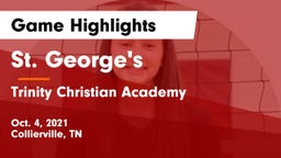St. George's  vs Trinity Christian Academy  Game Highlights - Oct. 4, 2021