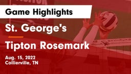 St. George's  vs Tipton Rosemark Game Highlights - Aug. 15, 2022