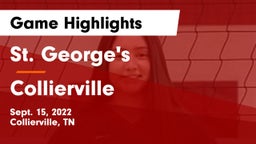 St. George's  vs Collierville  Game Highlights - Sept. 15, 2022