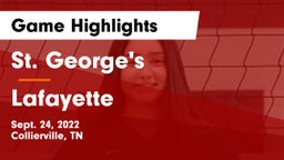 St. George's  vs Lafayette  Game Highlights - Sept. 24, 2022