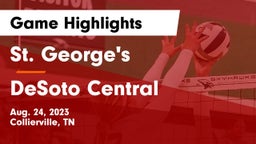 St. George's  vs DeSoto Central  Game Highlights - Aug. 24, 2023