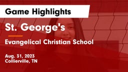St. George's  vs Evangelical Christian School Game Highlights - Aug. 31, 2023