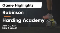 Robinson  vs Harding Academy Game Highlights - April 17, 2023