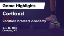 Cortland  vs Christian brothers academy Game Highlights - Oct. 13, 2023
